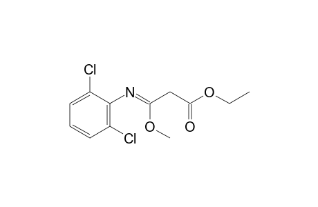 [N-(2,6-dichlorophenyl)-1-methoxyformimidoyl]acetic acid, ethyl ester