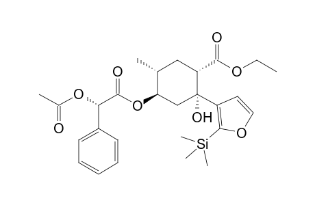 Ethyl (1S,2R,4R,5R)-4-[(2S)-2-acetoxy-2-phenylacetoxy]-2-hydroxy-5-methyl-2-(2-trimethylsilyl-3-furyl)cyclohexanecarboxylate