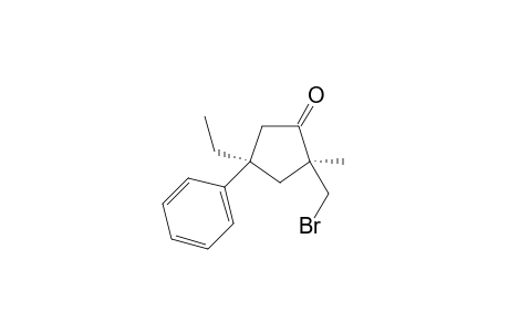 (2S,4R)-2-(bromomethyl)-4-ethyl-2-methyl-4-phenylcyclopentan-1-one