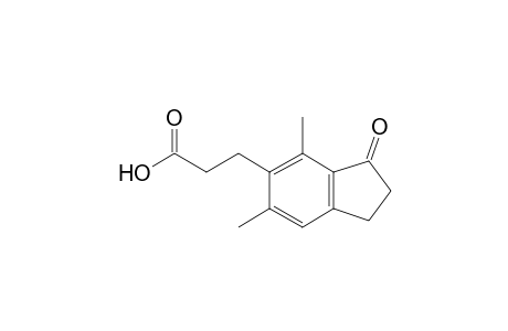 2,3-Dihydro-5,7-dimethyl-1H-inden-1-one-6-propanoic acid