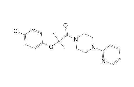 1-[2-(4-chlorophenoxy)-2-methylpropanoyl]-4-(2-pyridinyl)piperazine