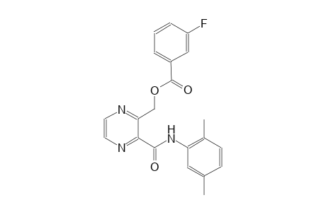 benzoic acid, 3-fluoro-, [3-[[(2,5-dimethylphenyl)amino]carbonyl]pyrazinyl]methyl ester