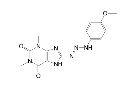 8-[(1E)-3-(4-methoxyphenyl)-1-triazenyl]-1,3-dimethyl-3,7-dihydro-1H-purine-2,6-dione