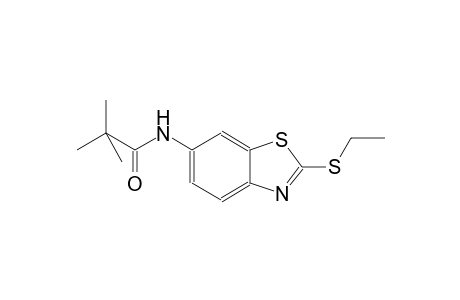 N-[2-(ethylsulfanyl)-1,3-benzothiazol-6-yl]-2,2-dimethylpropanamide