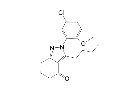 3-Butyl-2-(5-chloranyl-2-methoxy-phenyl)-6,7-dihydro-5H-indazol-4-one