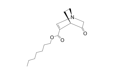 5-OXO-1-AZABICYCLO-[2.2.2]-OCT-2-ENE-3-CARBOXYLIC-ACID-HEPTYLESTER