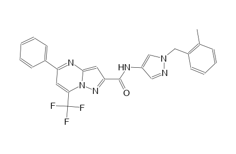 N-[1-(2-methylbenzyl)-1H-pyrazol-4-yl]-5-phenyl-7-(trifluoromethyl)pyrazolo[1,5-a]pyrimidine-2-carboxamide