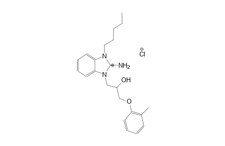 1-(2-hydroxy-3-(o-tolyloxy)propyl)-3-pentyl-1H-benzo[d]imidazol-2(3H)-iminium chloride