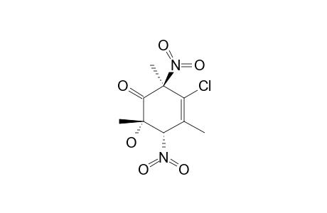 3-CHLORO-T-6-HYDROXY-2,4,6-TRIMETHYL-R-2,T-5-DINITROCYCLOHEX-3-ENONE