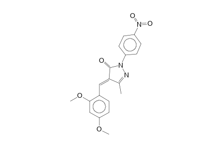 4-(2,4-Dimethoxybenzylidene)-3-methyl-1-(4-nitrophenyl)-2-pyrazolin-5-one