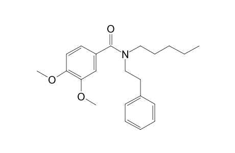 Benzamide, 3,4-dimethoxy-N-(2-phenylethyl)-N-pentyl-