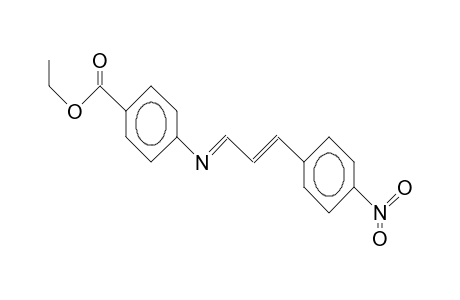 4-Ethoxycarbonyl-N-(3-[4-nitro-phenyl]-2-propen-1-ylidene)-aniline