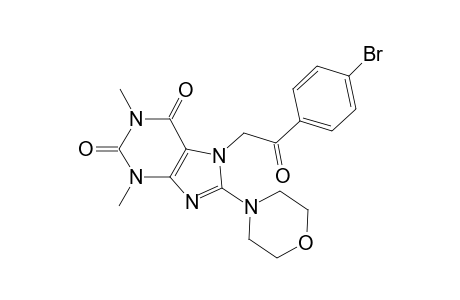 7-[2-(4-bromophenyl)-2-keto-ethyl]-1,3-dimethyl-8-morpholino-xanthine