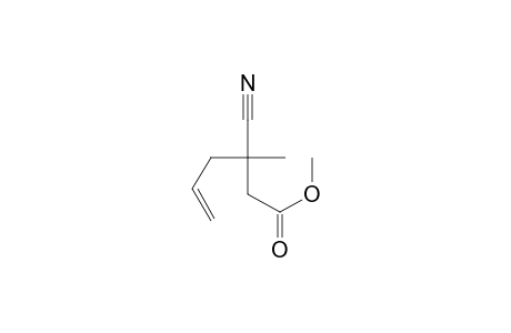 5-Hexenoic acid, 3-cyano-3-methyl-, methyl ester, (.+-.)-
