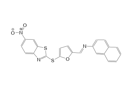 2-naphthalenamine, N-[(E)-[5-[(6-nitro-2-benzothiazolyl)thio]-2-furanyl]methylidene]-