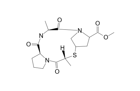 METHYL-(1S,3R,9S,15S)-3,12-DIMETHYL-4,10,13-TRIOXO-2-THIA-5,11,14-TRIAZATRICYCLO-[12.2.1.0(5,9)]-HEPTADECANE-15-CARBOXYLATE