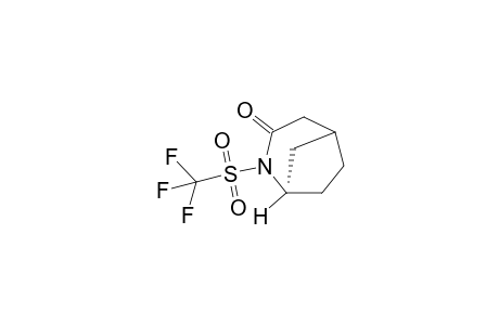 (+-)-(1R)-2-Trifluoromethylsulfonyl-2-azabicyclo[3.2.1]octan-3-one