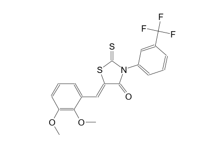 (5Z)-5-(2,3-dimethoxybenzylidene)-2-thioxo-3-[3-(trifluoromethyl)phenyl]-1,3-thiazolidin-4-one
