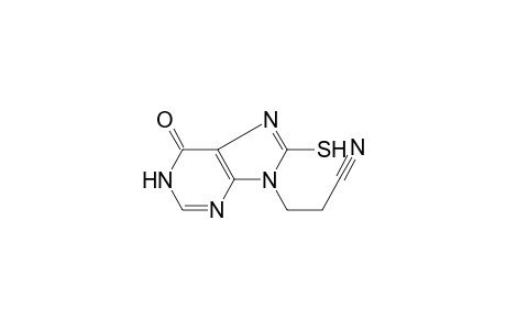 3-(6-oxo-8-sulfanyl-1,6-dihydro-9H-purin-9-yl)propanenitrile