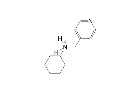 N-(4-pyridinylmethyl)cyclohexanaminium