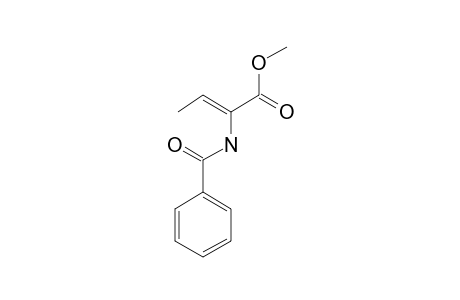 METHYL-(Z)-2-(N-BENZOYLAMINO)-2-BUTENOATE;MAJOR_ISOMER