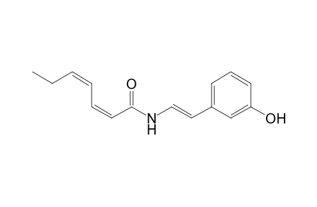 (2Z,4Z)-Heptadienoic acid [2-(3-hydroxyphenyl)vinyl]amide