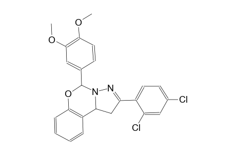 2-(2,4-dichlorophenyl)-5-(3,4-dimethoxyphenyl)-1,10b-dihydropyrazolo[1,5-c][1,3]benzoxazine