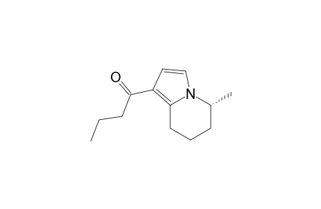 1-[(5R)-5-methyl-5,6,7,8-tetrahydroindolizin-1-yl]-1-butanone