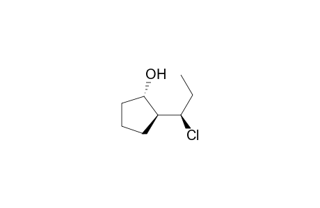 Cyclopentanol, 2-(1-chloropropyl)-, [1.alpha.,2.beta.(R*)]-