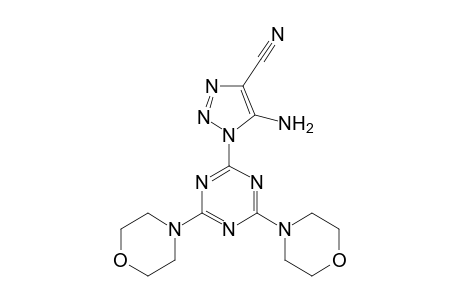 5-Amino-1-(4,6-dimorpholin-4-yl-1,3,5-triazin-2-yl)triazole-4-carbonitrile