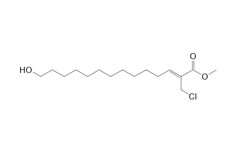 Methyl 14-hydroxy-2-chloromethyl-2(Z)-tetradecenoate