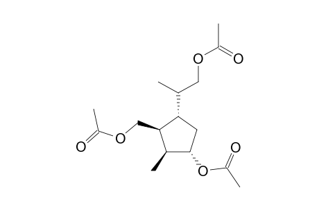 acetic acid [(1S,2S,3S,4S)-3-(acetoxymethyl)-4-(2-acetoxy-1-methyl-ethyl)-2-methyl-cyclopentyl] ester
