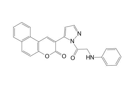3-[1'(1'H)-(Phenylaminoacetyl)pyrazol-5'-yl]benzo[5,6]coumarin