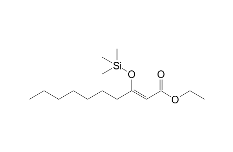 Ethyl 3-(trimethylsilyloxy)dec-2-enoate