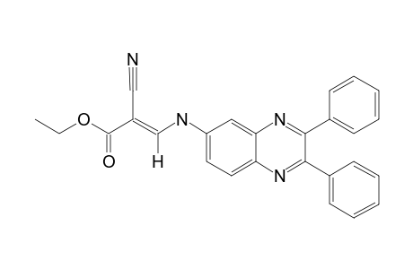 (E)-2-cyano-3-[[2,3-di(phenyl)quinoxalin-6-yl]amino]acrylic acid ethyl ester