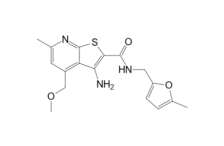 N-[(5'-Methyl-2'-furyl)methyl]-6-methyl-4-(methoxymethyl)-3-aminothieno[2,3-b]pyridine-2-amide