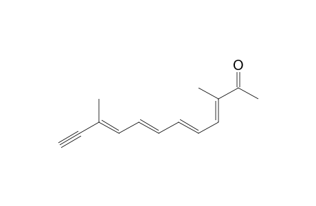 3,10-Dimethyldodeca-3,5,7,9-tetraen-11-yn-2-one