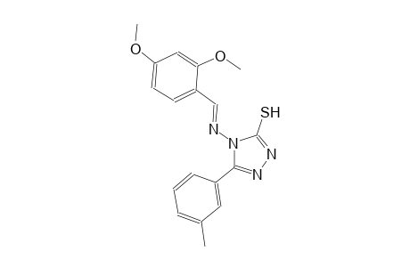 4-{[(E)-(2,4-dimethoxyphenyl)methylidene]amino}-5-(3-methylphenyl)-4H-1,2,4-triazole-3-thiol