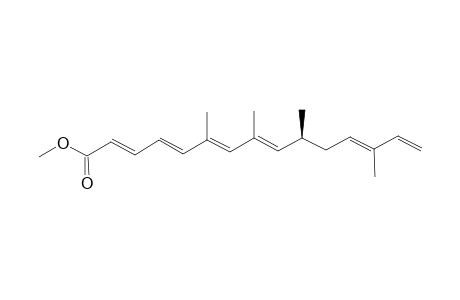 METHYL-(2E,4E,6Z,8E,10S,12E)-6,8,10,13-TETRAMETHYLPENTADECA-2,4,6,8,12,14-HEXAENOATE