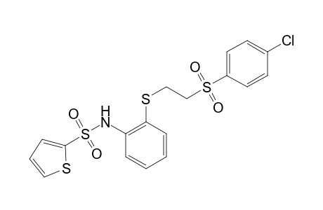 2'-{{2-[(p-chlorophenyl)sulfonyl]ethyl}thio}-2-thiophenesulfonanilide