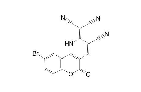 (9-bromo-3-cyano-5-oxo-1,5-dihydro-2Hchromeno[4,3-b]pyridin-2-ylidene)propanedinitrile