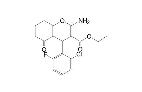 4H-1-benzopyran-3-carboxylic acid, 2-amino-4-(2-chloro-6-fluorophenyl)-5,6,7,8-tetrahydro-5-oxo-, ethyl ester
