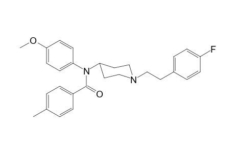 N-(1-[2-(4-Fluorophenyl)ethyl]piperidin-4-yl)-N-4-methoxyphenyl-4-methylbenzamide
