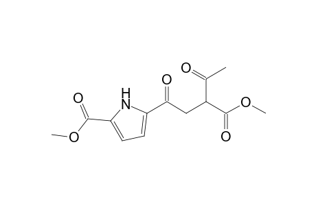 Methyl .alpha.-Acetyl-5-(methoxycarbonyl).gamma.-oxo-1H-pyrrole-2-butyrate