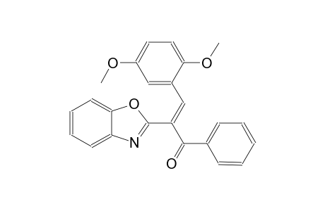 (2E)-2-(1,3-benzoxazol-2-yl)-3-(2,5-dimethoxyphenyl)-1-phenyl-2-propen-1-one
