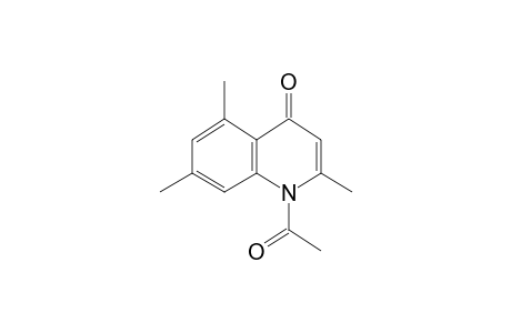 2,5,7-Trimethyl-4(1H)-quinolinone, N-acetyl