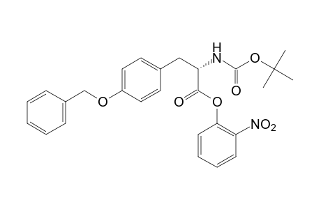 L-3-[p-(Benzyloxy)phenyl]-N-carboxyalanine, N-tert-butyl-o-nitrophenyl ester
