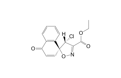 (4.alpha.,5.beta.)-Ethyl 4-chloro-4'-oxospiro[isoxazole-(4H)5,1'(4'H)-naphthalene]-3-carboxylate