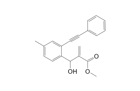 Methyl 2-(hydroxy(4-methyl-2-(phenylethynyl)phenyl)methyl)acrylate