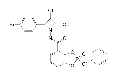N-[2-(4-BROMOPHENYL)-3-CHLORO-4-OXO-AZETIDIN-1-YL]-2-(PHENOXY)-BENZO-(1,3,2)-DIOXAPHOSPHOLE-2-OXIDE-4-CARBOXAMIDE